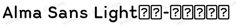 Alma Sans Light字体字体转换